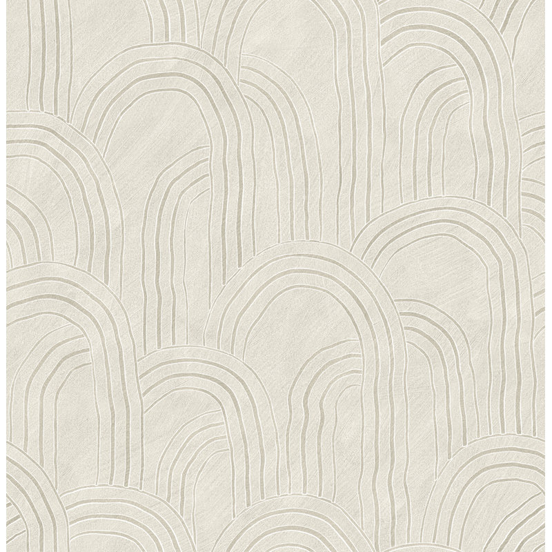 Sarah + Ruby Rippled Arches Wallpaper Wayfair